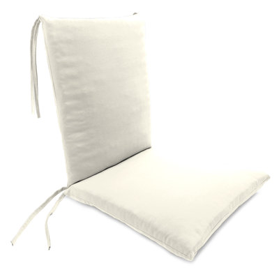 20" x 39" Tapered Outdoor Rocking Chair Cushion with Ties