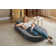 Boneless 41 inch Modern Velvet Floor Sofa Bed, 3-in-1 Convertible Memory Foam Futon with No Assembly Required for Small Space