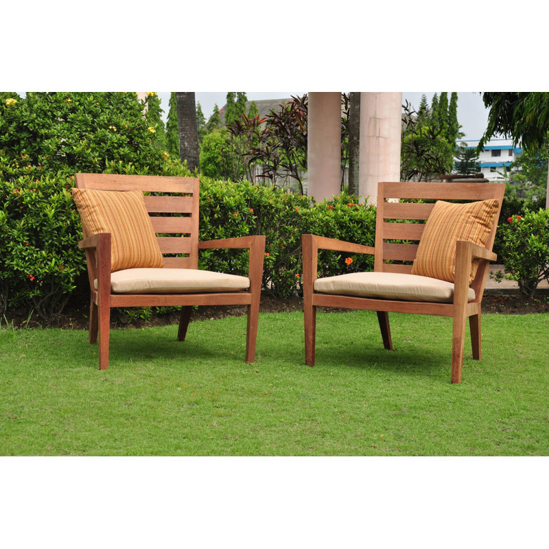 Briyonna Teak Outdoor Lounge Chair