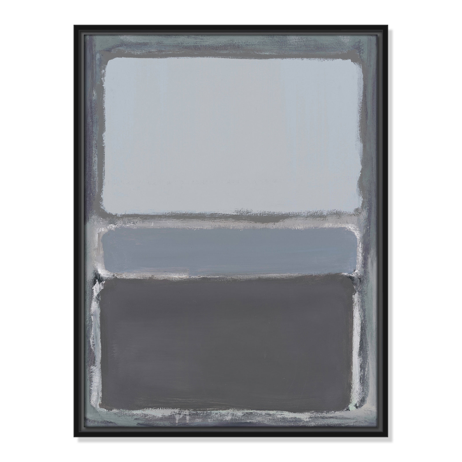 Cade "Morning Dew 2" Print by Filippo Ioco, Black Framed Canvas, 25.5" H x 19.5" W x 2" D