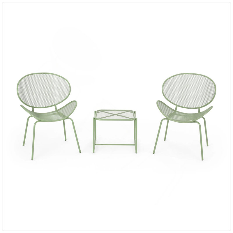 Charmant ensemble de conversation pour l'extérieur avec un design élégant et une fabrication durable, Vert