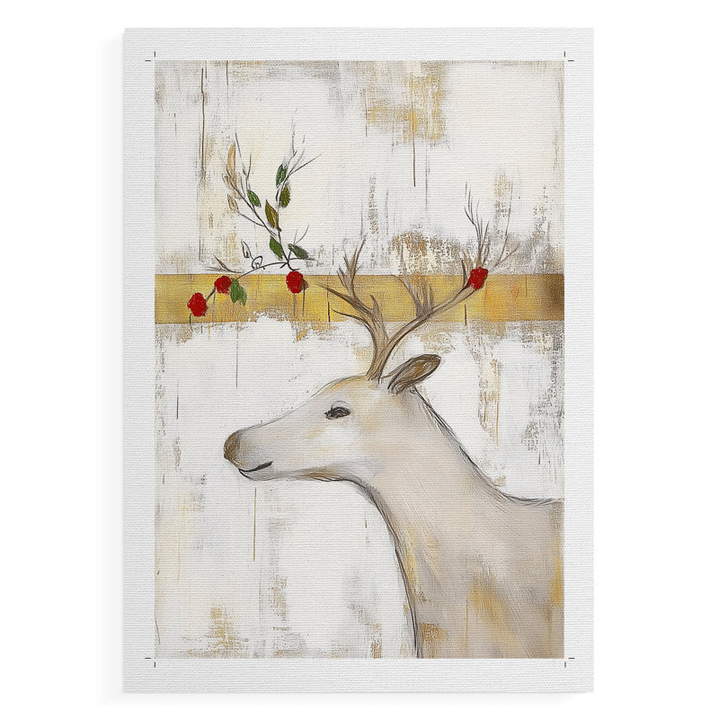 Christmas Holiday Art DCCLIX - Impression sur toile seulement - NON-CADRE, H 27 po x l 18 po