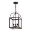 Luminaire suspendu carré à 3 lumières Amores-71741104
