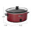 Mijoteuse ovale manuelle 7 pintes HomeCookin - rouge-88779329-88779326
