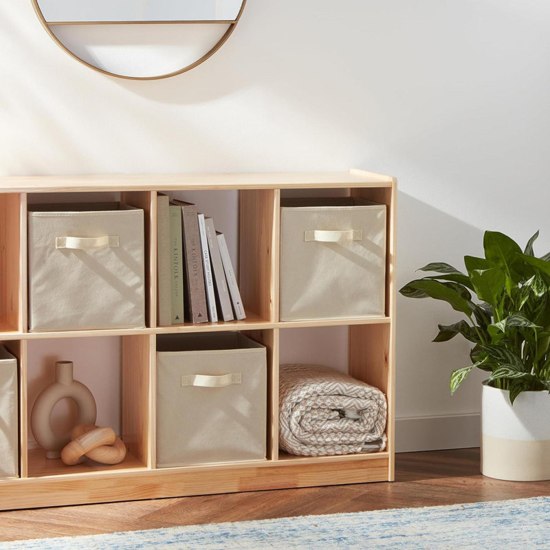 Poignées de bacs de rangement pour cubes, tissu pliable, paquet de 6