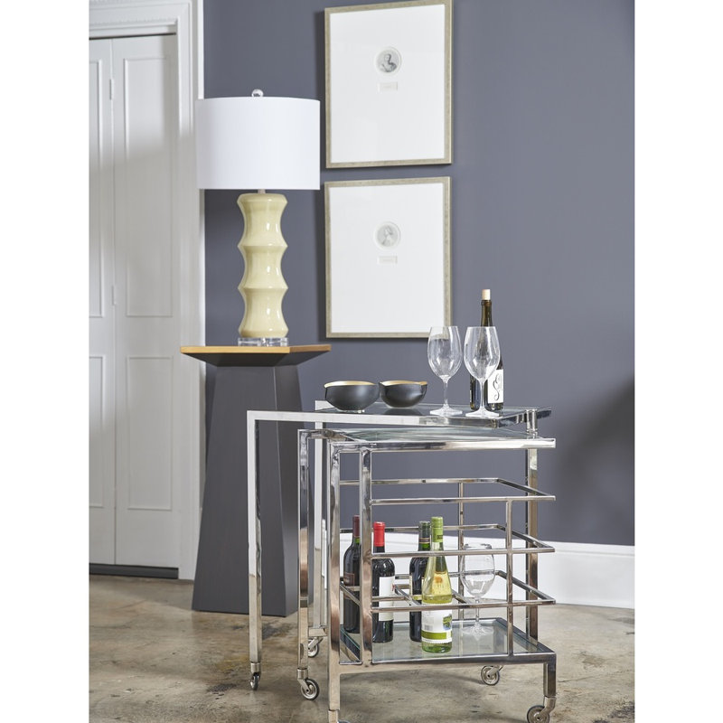 Shelbourne Table Lamp, Moss Crackle Glaze