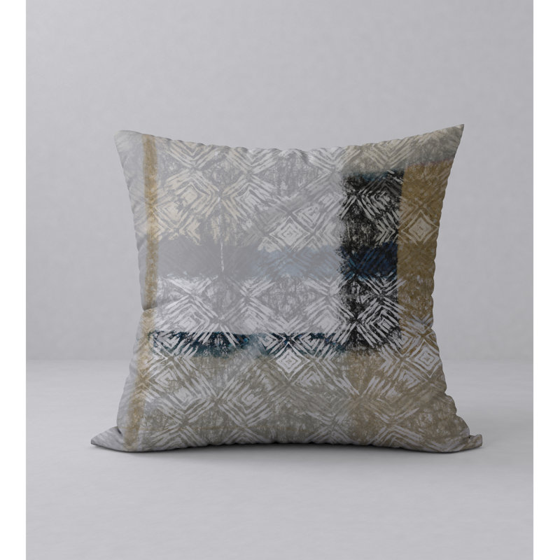 Housse de coussin carrée et insert courtois, H 18 po x l 18 po