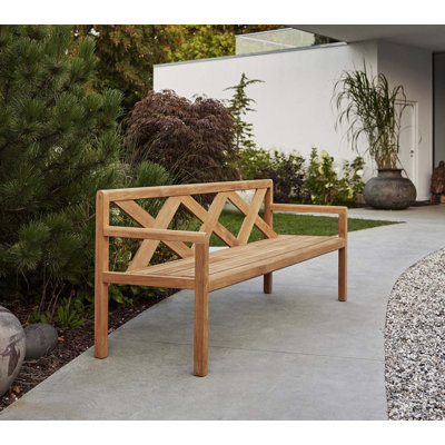 Grace Solid Wood Teak Outdoor Bench