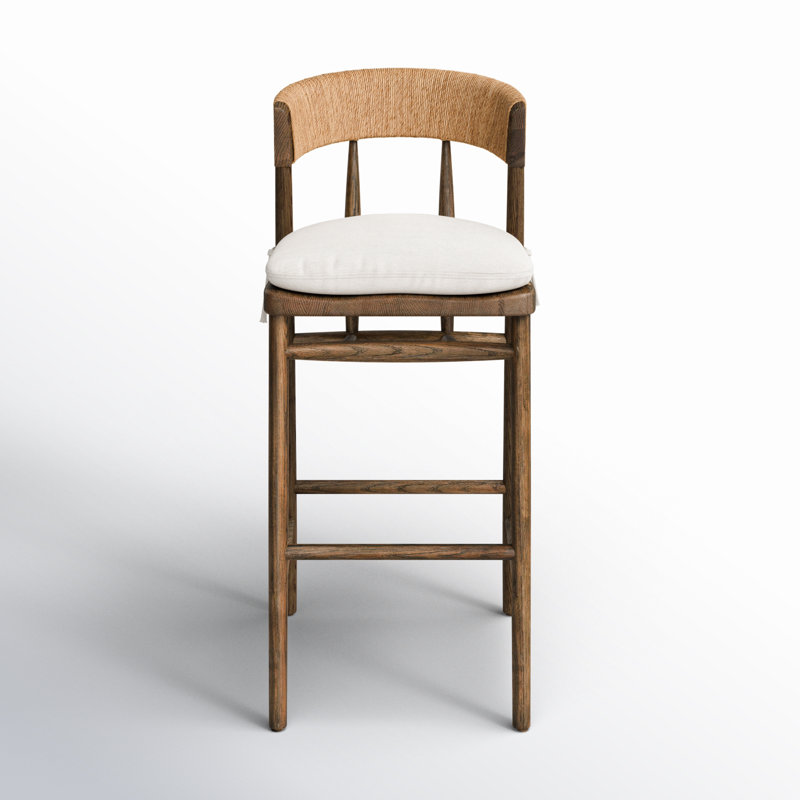 Naaliyah Stool With Cushion - Bar, Oak