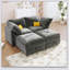 Canapé modulaire confortable avec rangement spacieux et design élégant pour une détente moderne-339620707