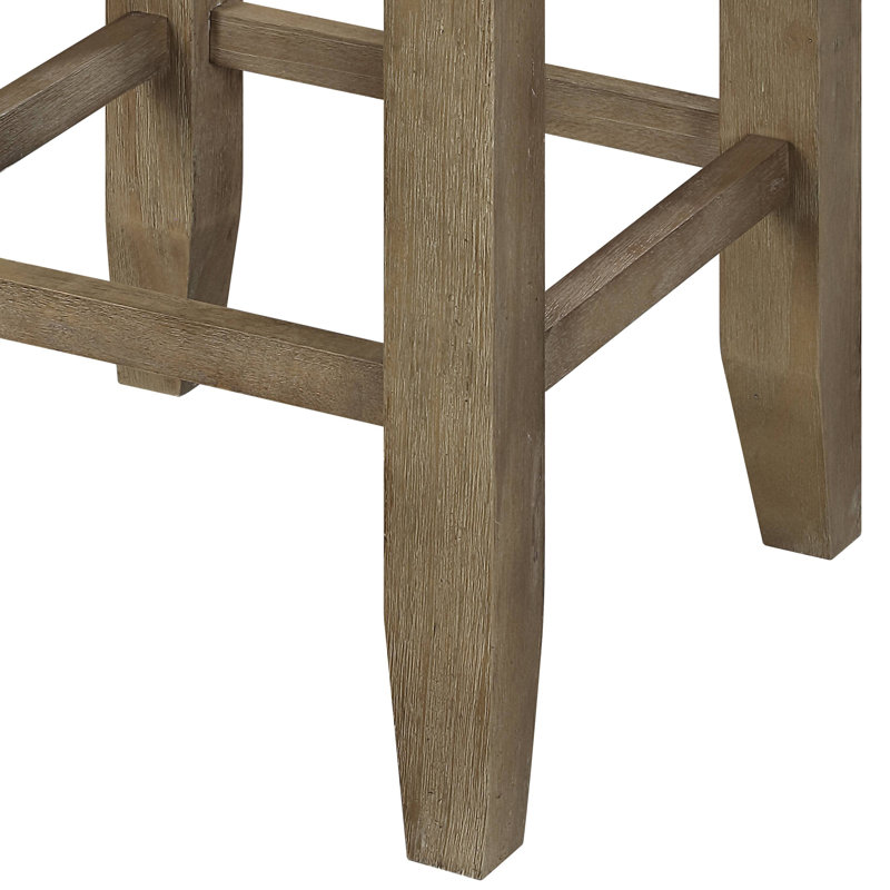 Charnell Upholstered Counter Stool in Oak (Set of 2)