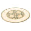 Tapis vert foncé Peshawar Oushak 4 pi 10 po x 4 pi 10 po