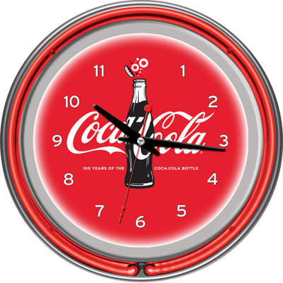 Horloge murale 14,5" coca-cola centième anniversaire