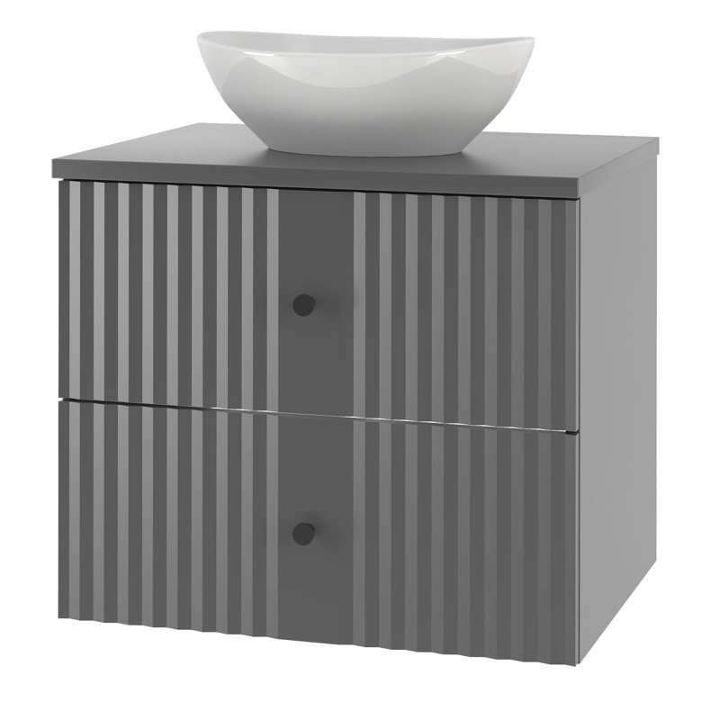 Arashel Bathroom Storage Furniture Set, Black