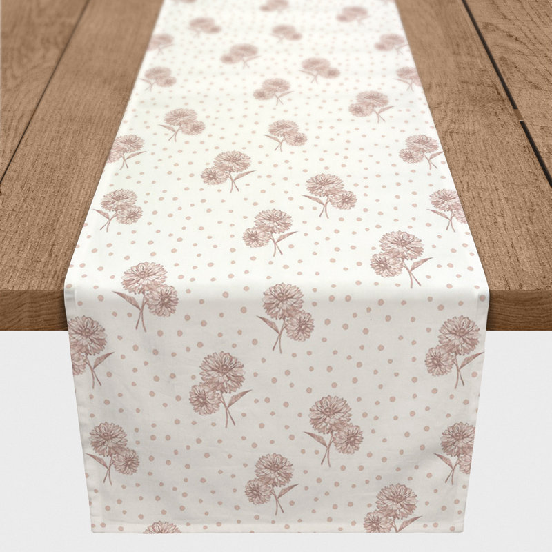 Chemin de table rectangulaire, Rose, 90 po x 16 po