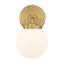 Applique murale pour salle de bain 1 lumière de 10,5 po de hauteur Ortesa-124505531