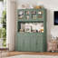 Garde-manger moderne 71 "avec prise de courant, 4 armoires, 2 tiroirs et 6 crochets-308960751