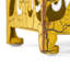 2 tables d'appoint, fabrication en fer, jaune antique, table de style enchanteur, fer, couleur jaune, élément de décoration séduisant