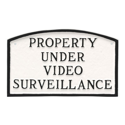 Plaque de déclaration sous surveillance vidéo
