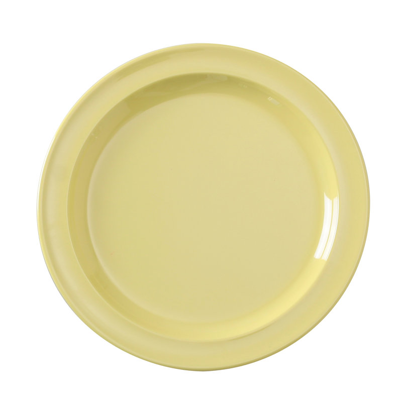 Assiette à salade en mélamine 9 po Nessico, Jaune