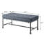 Banc gris et gris capitonné-277001137