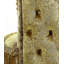 Tabouret de coiffeuse doré à boutons capitonnés