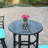 Aluminum 3-Piece Patio Bar Set with 30'' Round Counter Height Bar Table-1704832463