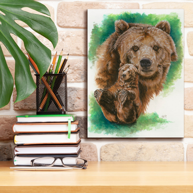 «Brawny On Canvas» par Barbara Keith, reproduction, H 16 po x l 12 po x P 0,75 po