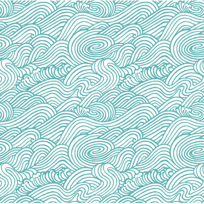 Capella Wave 10m x 52cm Wallpaper Roll
