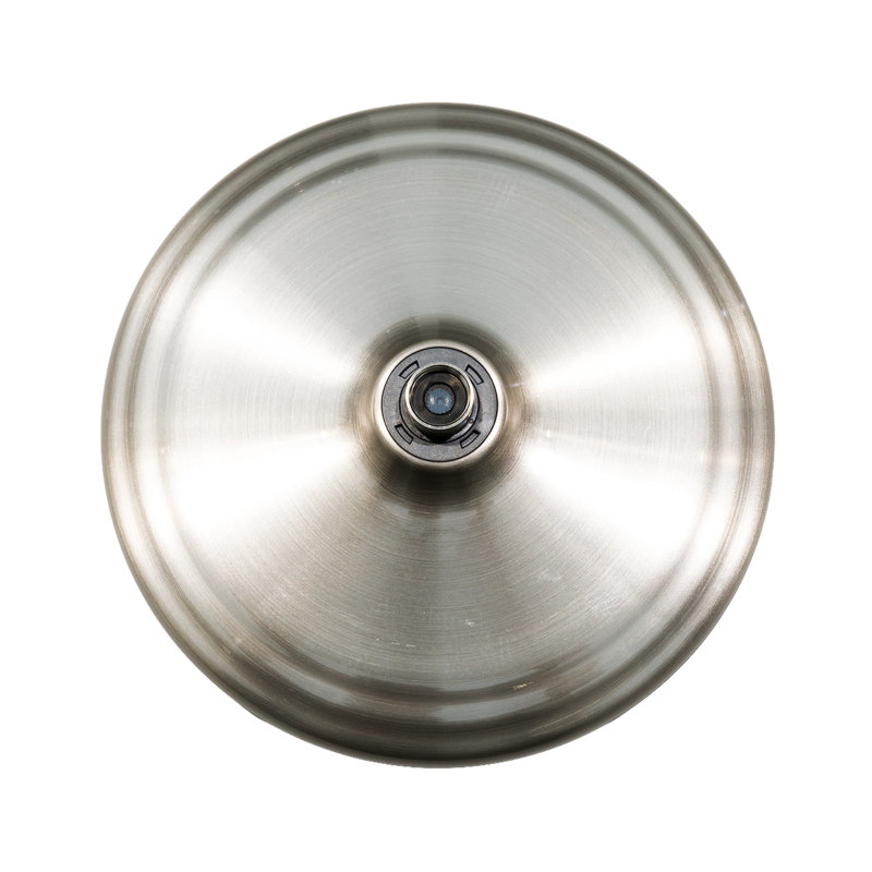 Pomme de douche à fonction de gouttes de pluie ronde 8,8 pouces Kingston, Nickel brossé
