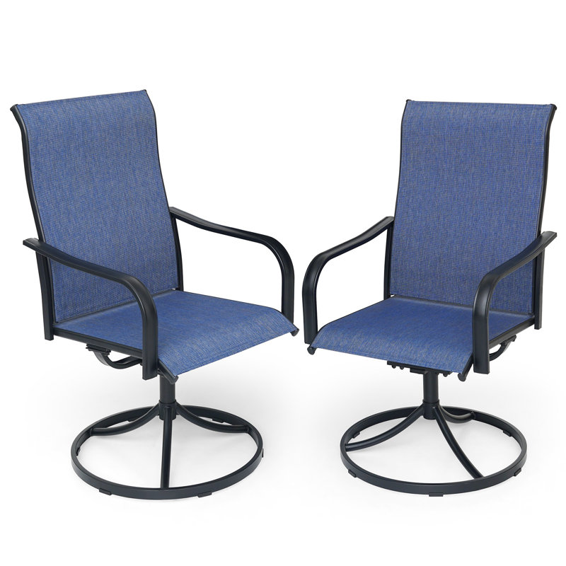 Fauteuil de salle à manger Dheera, Bleu