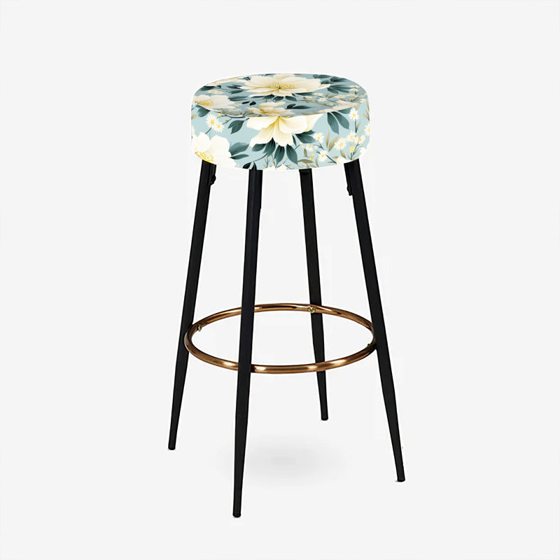 Ensemble de 2 tabourets de bar Botanical Bliss, Boho discret