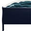 Cadre de lit simple avec éclairage à DEL, style bleu, bois massif transitionnel moderne + bois de hévéa, 72,44 po de profondeur, 42,07 po de largeur, 47,27 po de hauteur, 68,98 lb, sommier requis, style de décoration de chambre à coucher