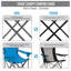 Fauteuil inclinable de camping Katelyn Cyan-56386090