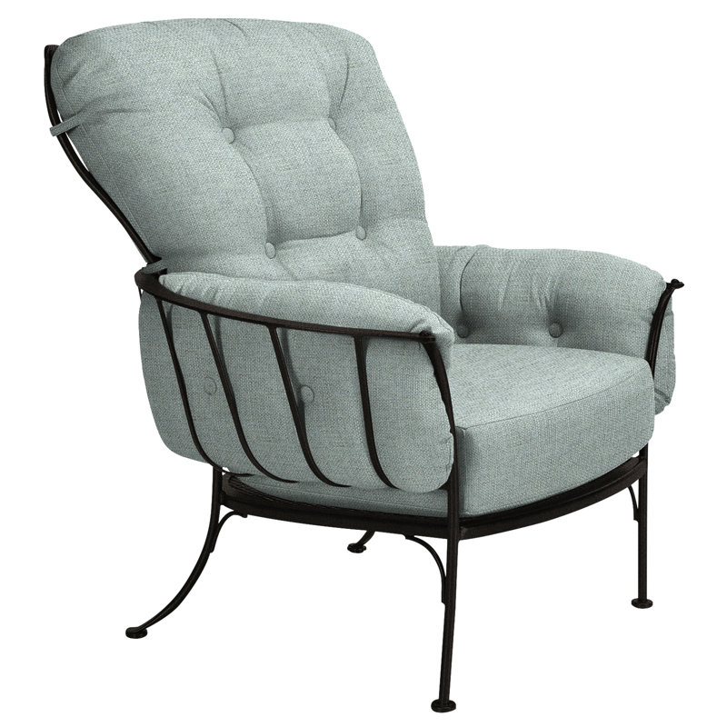 Monterra Outdoor Lounge Chair, Carbon Black, Sahara Cafe