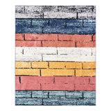 Tapis bleu / rouge Sophie