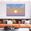 Minecraft coucher de soleil sur toile-383504281