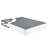 King Mattress Foundation With Black Metal, Textured Fabric Cover, 12 Slat Support, 8.5" Tall, Easy Assembly Process Foundation: Installation , 700lb Weight Capacity, Bedroom Accessory-826426982