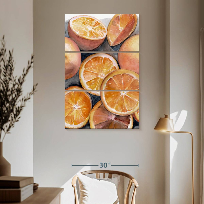 Yarlin Fruit Slices III, 65" H x 42" W