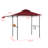 11Ft. W x 5 Ft. D Soft Top Grill Gazebo with a Side Collapsible Awning-96225500