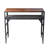 Harel Pine Rectangular Solid Wood Top with Steel Base Dining Table
