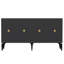 Console moderne, chêne et blanc, 39,4 po x 13,8 po x 39,4 po | 100% panneau de particules enduit de mélamine, épaisseur: 0,7 pouce | Design scandinave, solution de rangement élégante pour le salon et le vestibule