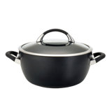 Circulon Symmetry Hard-Anodized Nonstick 5.5-Quart Casserole with Lid