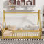 Twin Bed, Tent-Shaped Floor, with Guardrails,Slats-587513080