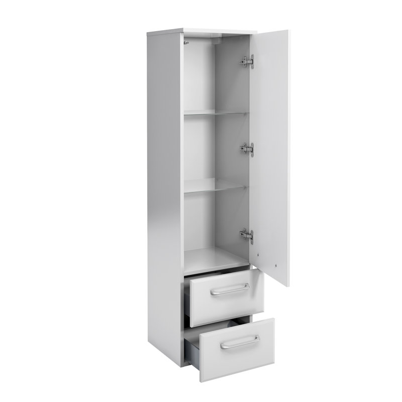 Quickset 341 Wall Bathroom Storage, White
