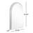Wendolyn Metal Arch Mirror with Shelves-130971821