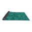 Tapis vert/jaune à motif de mer-1201698366