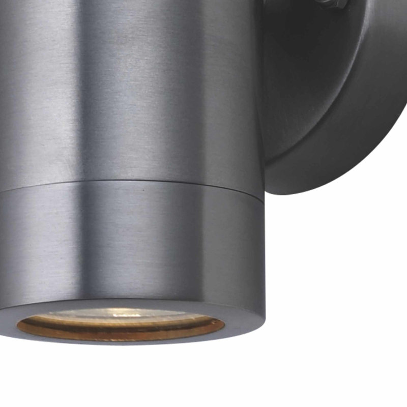 Avree 12cm H Outdoor Armed Sconce, Stainless Steel
