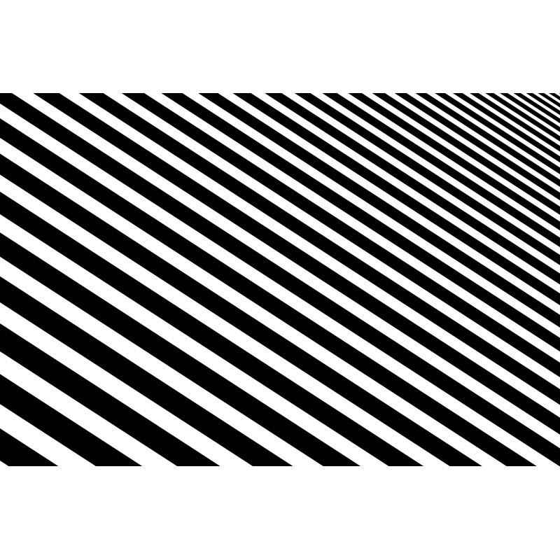 Anjolie Simple Striped Background - Wrapped Canvas Print, 30cm H x 46cm W x 3.8cm D