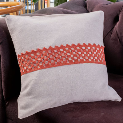 Ascend White Square Cushion Cover